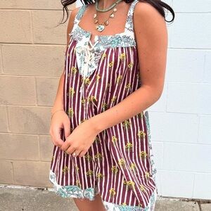 Free People Floral Print Romper